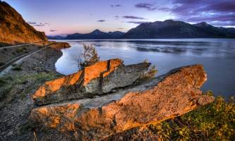 Anchorage scenic drive Alaska Channel