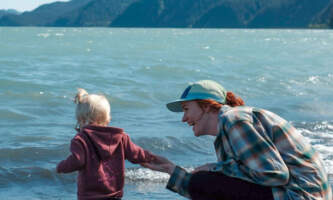 Seward baby in water brad carterkids photosalaska org kids in alaska